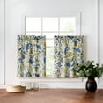 thumbnail image 4 of Waverly Imperial Dress Window Curtain Collection – Tier Pairs - Porcelain Design - 26" X 24", 4 of 4