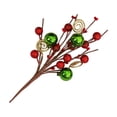 thumbnail image 2 of jesticaly 6 Pcs Boules de Noël pour Décoration de Mariage Hiver Rouge Saison Rouge Vert Hauteur 28cm, 2 of 6