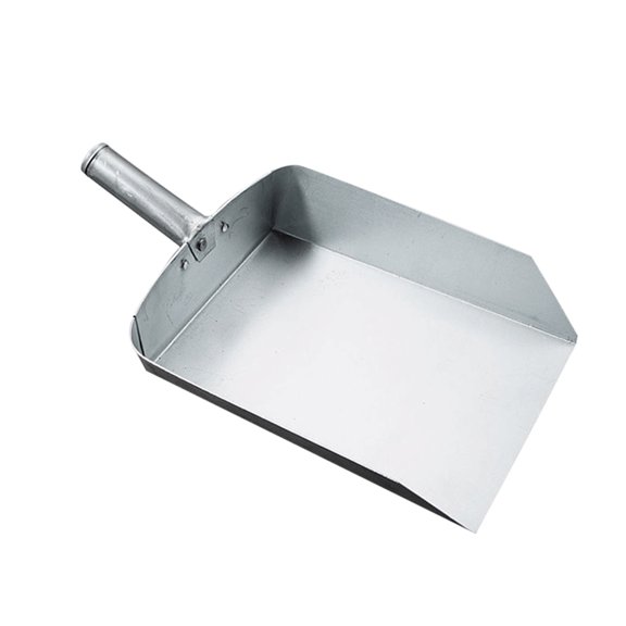 HEANUJJ Heavy Duty Iron Scoop Shovel for Farm, Animal Care, Restaurant Use - 1 Piece Multi-Purpose Tool