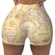 thumbnail image 2 of Fotbe World Map Shorts Sin Costuras – Shorts Deportivos de Cintura Alta para Mujer, Elásticos para Gimnasio, Yoga, Running o Ciclismo-Large, 2 of 8