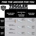 thumbnail image 2 of toggler Snaptoggle BC Toggle ancla, acero galvanizado, Canal, fabricado en EE. UU, 3/20.3 cm a 2 – 1, 2 of 7