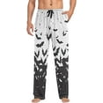 thumbnail image 4 of HPINK-T Halloween Bats Men's Pajama Pants Super Soft Sleep Lounge Pants Pjs Bottoms with Pockets, 4 of 7