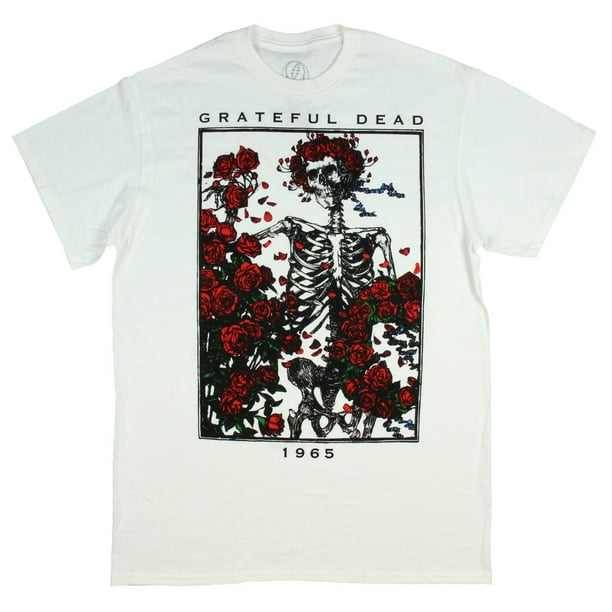 Grateful Dead - Grateful Dead Men's Skull of Roses 1965 Bertha T-Shirt ...