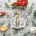 thumbnail image 5 of Christmas Tablecloth 60×84 Inch Rectangular, Holly Washable Table Cover for Party Picnic Dinner Decor, 5 of 6