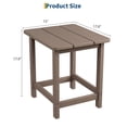 thumbnail image 2 of TROPOW Outdoor HDPE Square Side Table - Adirondack Style Patio End Table for Pool, Beach - Weather Resistant & Easy Setup, 2 of 7