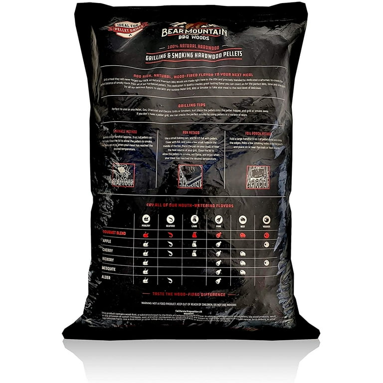 Bear Mountain BBQ 100 Natural Hardwood Alder Flavor Pellets 20 Pounds