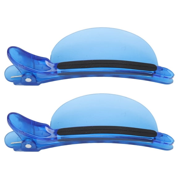 2PCS Sectioning Clips Heat Insulation Easy Speed Separator Clip Blue for Wig Extension Hair Highlighting