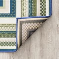 thumbnail image 6 of Stunning Contemporary 2' x 3' Green and Blue Polypropylene Outdoor Area Rug, 6 of 7