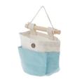 thumbnail image 4 of Cesto de almacenamiento de tela Baoblaze para Baño azul, 4 of 5