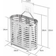 thumbnail image 2 of Sailing Soporte para palillos de acero inoxidable, estante para platos, organizador de secado de cubiertos, herramientas de cocina multiusos para colgar en la pared (forma ovalada), 2 of 5