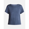 thumbnail image 5 of No Boundaries Washed Relaxed Fit Cotton Tee, Women's XXS-XXL, 5 of 5