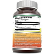 Amazing Formulas Bromelain 500 Mg (2400 GDU) Per Serving 120 Veggie Capsules Supplement | Non-GMO | Gluten Free | Ideal for Vegetarians