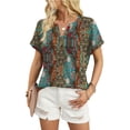 thumbnail image 5 of Wiholl Womens Blouses Summer Tops Rolled Sleeve Shirts Short Sleeve Tee Dressy Casual Summer Vacation Fashion Clothing 2026, 5 of 9