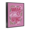 thumbnail image 4 of Stupell Industries Merry and Bright Pink Pine Holiday Painting Black Framed Art Prints Wall Art, 16 x 20, 4 of 10