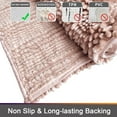 thumbnail image 5 of Civkor Bathroom Rugs,Non Slip Bath Mats Set 2 Pieces 31x20 and 24x16Inch,Chenille Washable,Quick Qry,Pink, 5 of 8
