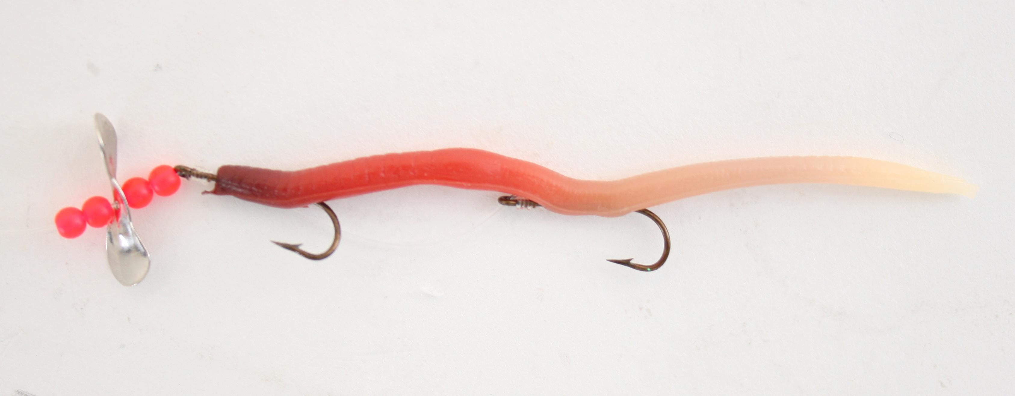 (2 pack) Creme 3.5" Trout Midjit Crawler Rig Lure, Live color