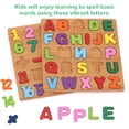 thumbnail image 4 of Puzles de madera para niños pequeños de 3 a 5 años Nashrio ABC, números y formas, 4 of 7