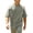 Green, variant on Mens Raglan Half Sleeve T Shirt- Stretch Loose Fit Color Block Crew Neck Summer Casual Tees White Size M