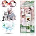 thumbnail image 1 of 2、Proporciona un cuidado bucal fácil, deja que tu mascota respire fresco, dientes y encías saludables, los aparatos dentales para perros son suaves pero eliminan eficazmente el mal aliento del pe, 1 of 6