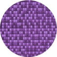 thumbnail image 1 of Ahgly Company Machine Washable Indoor Round Transitional Purple Area Rugs, 6' Round, 1 of 7