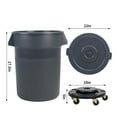 thumbnail image 6 of 32 Gallon Outdoor Trash Can with Lid and Wheel, Rolling Trash Can with Removable Wheels, Commercial Trash Cans, Outdoor Garbage Can for Kitchen, Garage, Backyard and Patio（2 Pack）, 6 of 9