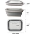 thumbnail image 7 of SAMMART 15L (3.96 Gallon) Collapsible Tub - Portable Outdoor Picnic Basket / Crater - Foldable Washing Tub - Space Saving Storage Container, 7 of 7