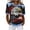 Black, variant on Feancey 250th Fourth of July Tee Shirt for Women Usa Stars and Stripes Print Graphic Tees Short Sleeve Collared Faux Denim Patchwork Waffle Knit Tops Dark Blue S