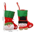 thumbnail image 2 of Calcetín de Navidad de tamaño pequeño para el hogar, colgantes encantadores para interiores, colgante de vacaciones, regalo de lentejuelas Kits de decoración para fiestas Muñeco de nieve Inteprter HA068972-02, 2 of 6