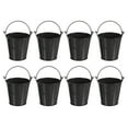 thumbnail image 1 of Cubos de metal pequeños Uxcell 3"x3" Mini cubos galvanizados Cubos de Pascua coloridos Negros 8 Pcs, 1 of 6