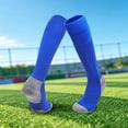 thumbnail image 2 of Bigetiay Youth Football Knee High Socks Athletic Socks for Kids 4 12 Years, Size 4-7 Years, 2 of 9