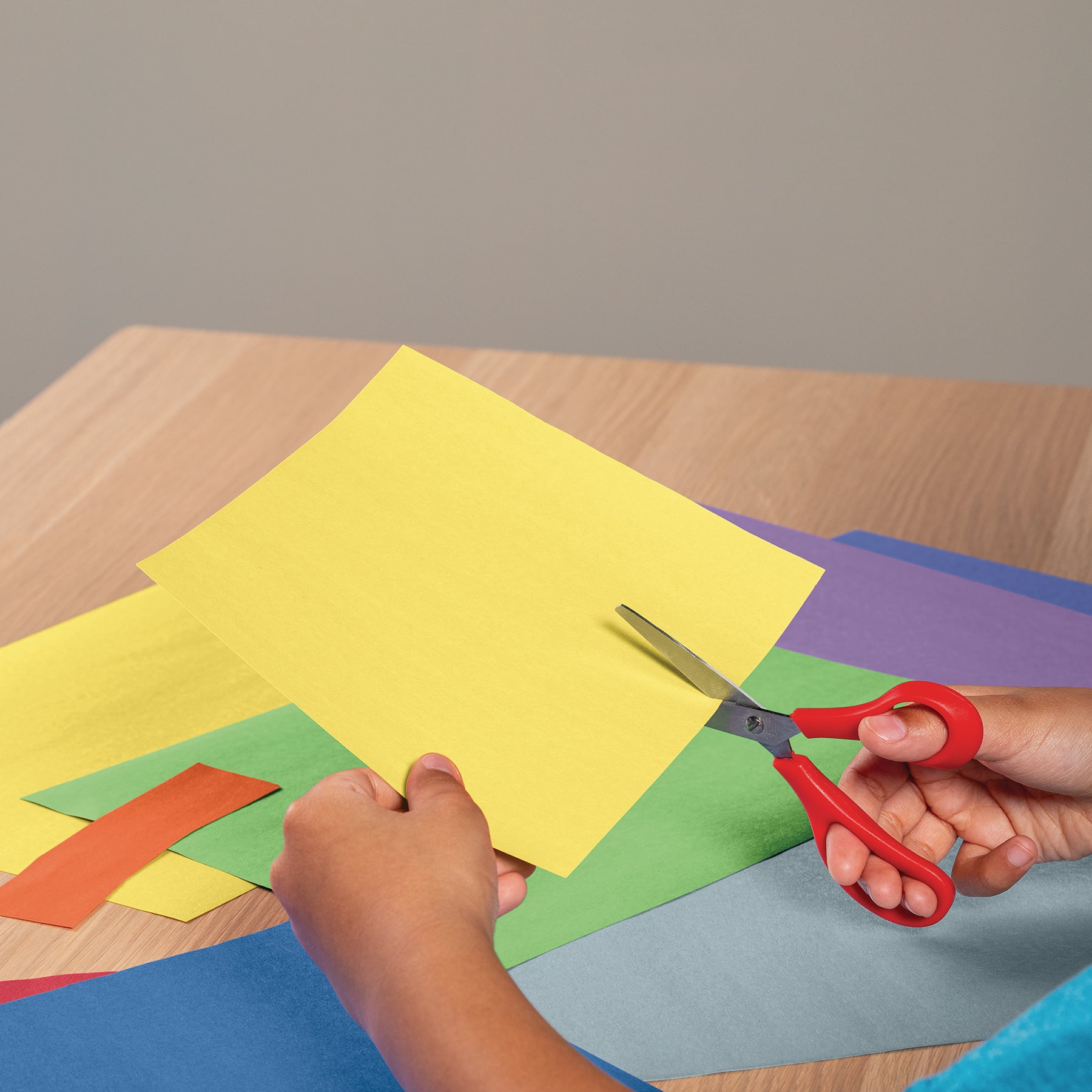 Prang Construction Paper, Medium Weight, Yellow, 12" x 18", 50 Sheets Per Pack, 5 Packs