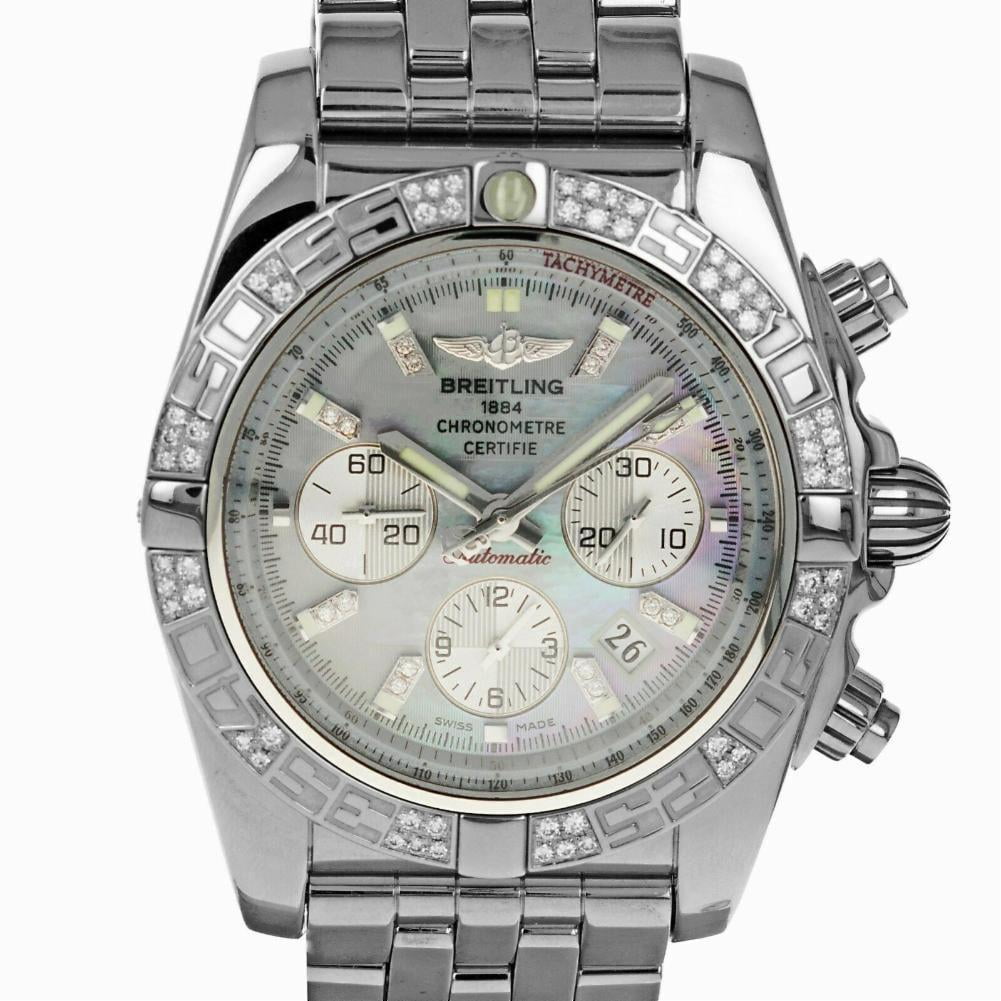 Breitling PreOwned Breitling Chronomat AB0110 Steel Watch (Certified