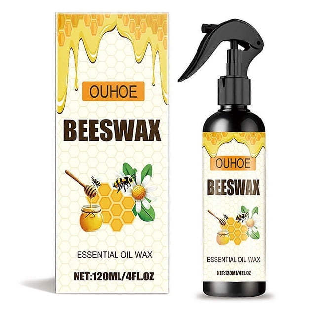 120ml Natural Beeswax Care Spray, Beeswax Enhancing Polish Liquid, Furniture & Wood Restorer Spray