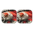 thumbnail image 7 of Haiem Abstract Red Koi Fish Art Car Windshield Sun Shade (2 Pieces) Foldable Windshield Sun Shade Car Accessories for Truck SUV Pickup-Small, 7 of 7
