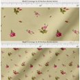 thumbnail image 2 of Soimoi Cotton Poplin Fabric Leaves & Carnation Floral Printed Craft Fabric by The Yard 42 Inch Wide, 2 of 7
