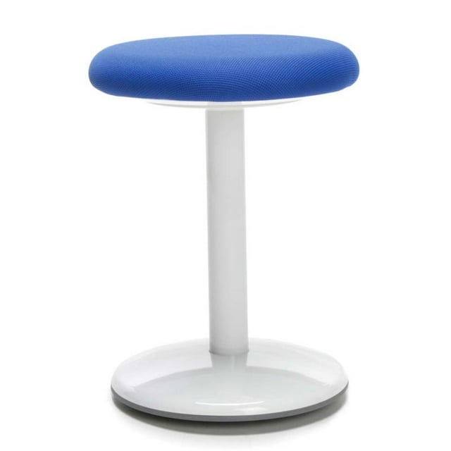 OFM Orbit 18" Rond Dos Nu Tissu Actif Tabouret en Bleu