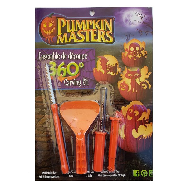 Kit de Sculpture de Citrouille Pumpkin Masters Kit de Sculpture à 360 Degrés