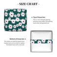 thumbnail image 4 of Goofa Daisies Flowers Tissue Box Cover PVC Leather Tissue Holder Square Facial Tissue Case Facial Paper Organizer Dispenser for Bathroom, Vanity Countertop, 4 of 8