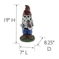 thumbnail image 6 of Design House 319657 Skeleton Man Gnome with Pipe Lawn 19-inch Garden Patio Home & Office Décor Housewarming Gifting Birthdays, 6 of 10