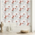 thumbnail image 2 of Light Wallpaper with Flowers and Leaves Pre-Pasted - 25"W x 225"H, 2 of 3