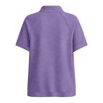 thumbnail image 6 of Women's Short Sleeve Sweatshirt Half Snap Button Stand Collar Relaxed Fit Casual Summer Pullover Vacation Outfits 2026, 6 of 9