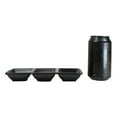 thumbnail image 6 of Pack Of 6 Black Silk Melamine 3 Partition Condiment Sauce Dipping Bowl or Dishes, 6 of 9