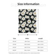 thumbnail image 3 of Throw Blanket for Couch Sofa and Bed, Aesthetic white Vintage sun flower Super Soft Plush Throw Blanket, Fuzzy Cuteness Comfy Warm Washable Flannel Blanket & Throws for All Season, 3 of 7