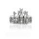 thumbnail image 1 of Anillos de plata de ley 925 para mujer, joyería de lujo con diseño de perro Dubin Punk para boda, dinero, 925, joyería barata, 1 of 2
