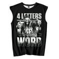 thumbnail image 2 of Jey Uso Four Letters One Word Tank Tops Sleeveless Sport Gym Vest Women Men Outdoor Streetwear Tops, 2 of 4