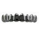 thumbnail image 2 of 2 uds parrillas de de e inferior de cobre dentaduras bucales personalidad-negro Yuyangstore Los colmillos dientes de diamante Parrillas, 2 of 8