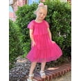 thumbnail image 5 of Arshiner Girls Tulle Dress Toddler Layered Tutu Dresses Rainbow Sequin Summer Party Birthday Wedding Cake Dress Photo Shoot, 5 of 6