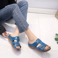 thumbnail image 6 of Xinyolin Casual Women Summer Faux Leather Sandals Slippers Open Toe Arch Support Shoes, 6 of 8