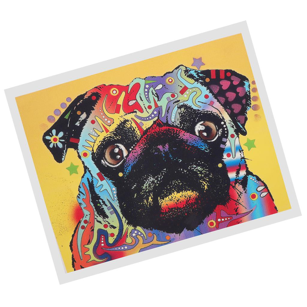 STUNNING CUTE PUG DOG CANVAS PICTURE #62 CANVAS PUG PICTURE WALL ART HOME DECOR 
