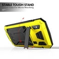 thumbnail image 3 of Dteck Case For Apple iPhone XS Max (6.5 inch),Shockproof Armor Rubber Rugged Kickstand Metal Case Hybrid Built-in Tempered Glass Screen Protective Full Cover ,Yellow, 3 of 8